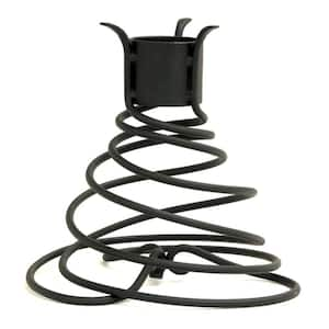 Helix Gazing Globe Ball Stand, 10.5 in. Tall Black Powder Coat Finish