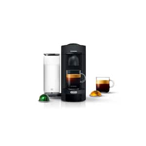 VertuoPlus Single Serve Cup Black Matte Espresso and Coffee Maker with Complimentary Welcome Set