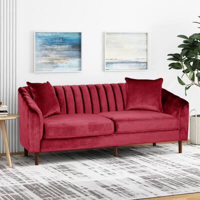 Red Sofas Living Room Furniture, Wine Red Sofa Set