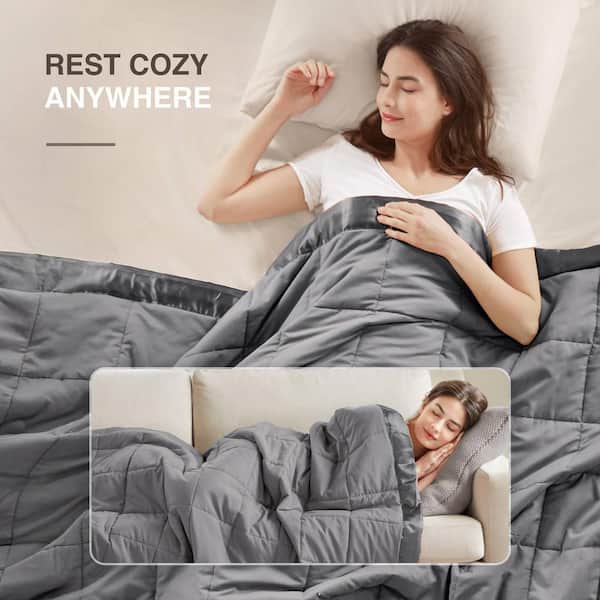 Amazon Beautyrest 15lb Weighted Blanket With Removable Cover