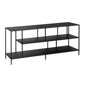 Winthrop 55 in. Bronze Metal TV Stand Fits TVs Up to 55 in. with Open Storage