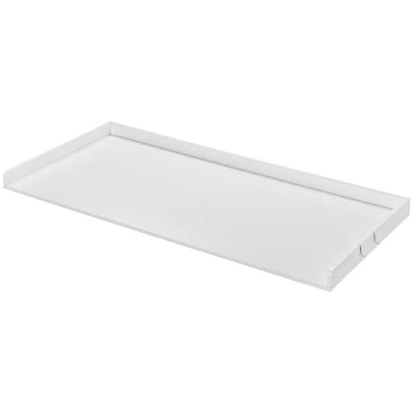 Washer Dryer Countertop 54 in. x 27 in. Laminate Countertop in Polished White with Standard Edge for Laundry Room