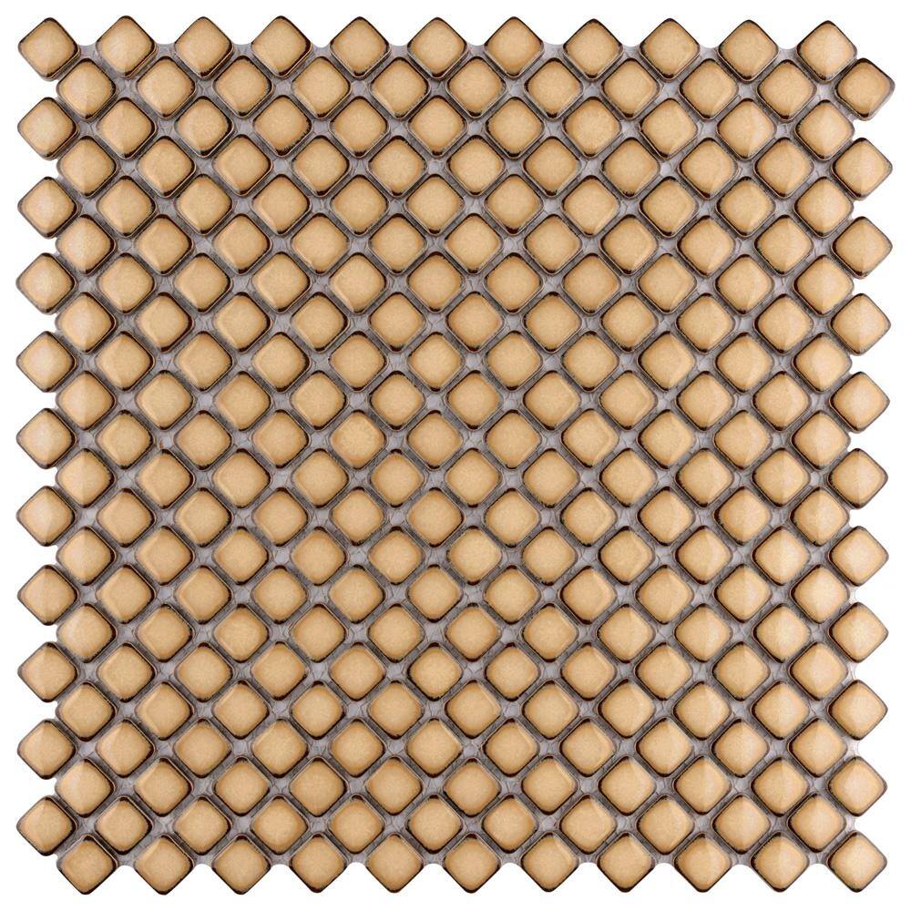Hudson Diamond Caffe 12 in. x 12 in. Porcelain Floor and Wall Mosaic Tile (10.6 sq. ft./Case) price history on PriceWatchPro
