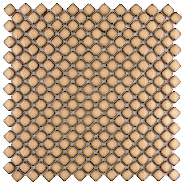 Hudson Diamond Caffe 12 in. x 12 in. Porcelain Floor and Wall Mosaic Tile (10.6 sq. ft./Case)