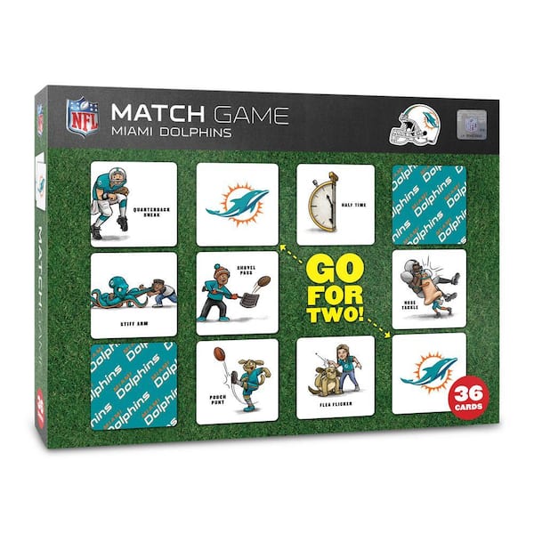 NFL Miami Dolphins Licensed Memory Match Game