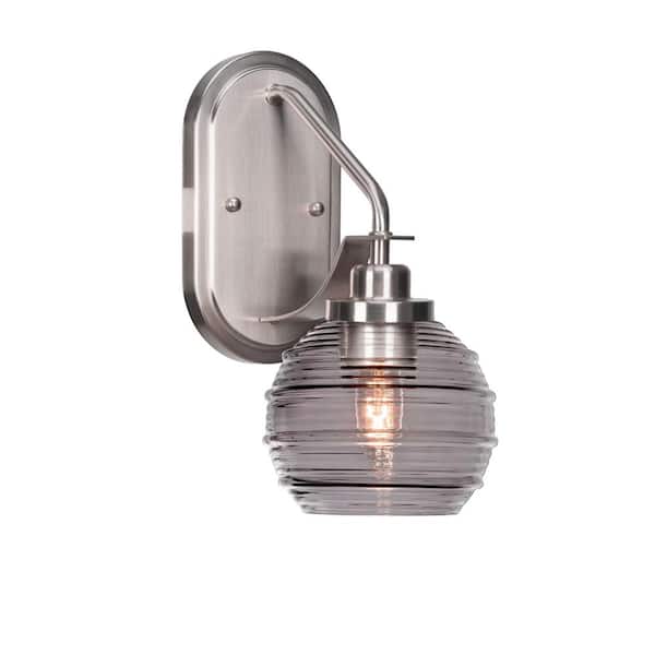 Unbranded Monroe 1-Light Brushed Nickel Wall Sconce