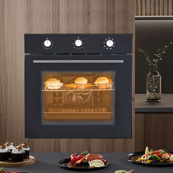 Garvee - 24 in. Single Electric Built-in Wall Oven with Convection in Stainless Steel, 240V 3000W