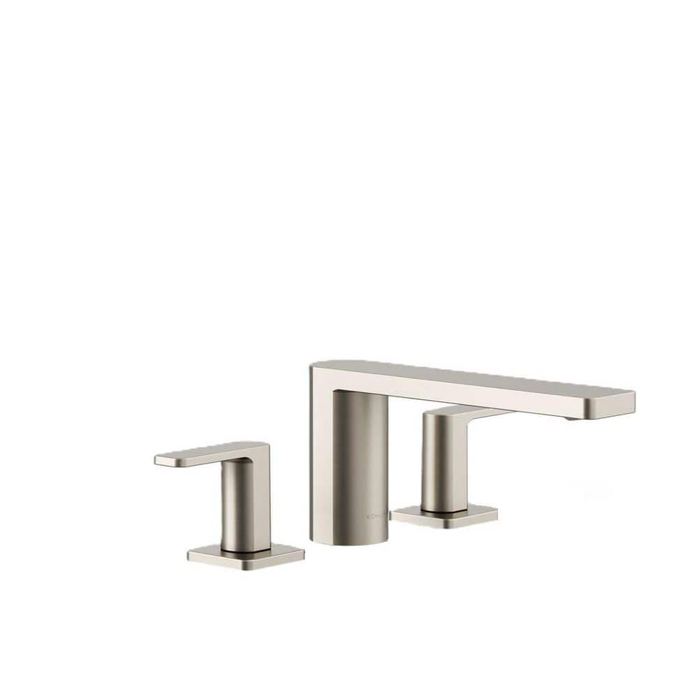 Parallel 2 Handle Tub Deck Mount Roman Tub Faucet in Vibrant Brushed Nickel price history on PriceWatchPro