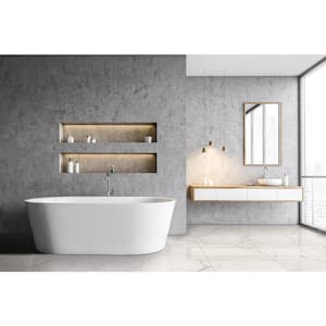 Brighton Grey 24 in. x 24 in. Polished Porcelain Floor and Wall Tile (16 sq. ft./ Case)