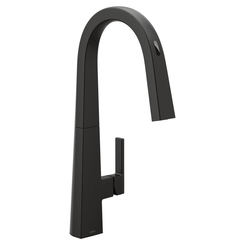 Moen S75005ev Nio Smart Faucet 1.5 GPM Single Hole Pull Down Kitchen Faucet - Black