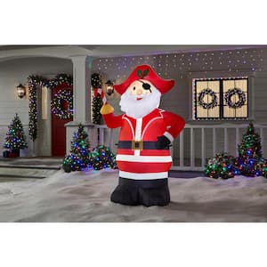 6 ft. LED Pirate Santa Christmas Airblown® Inflatable