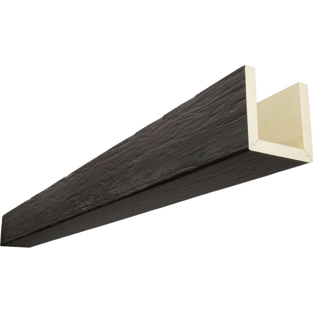 4 in. x 8 in. x 12 ft. 3-Sided (U-Beam) Rough Sawn Premium Hickory Faux Wood Ceiling Beam price history on PriceWatchPro