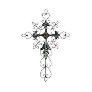 18.75 in. Charlie Metal Green Wall Decor