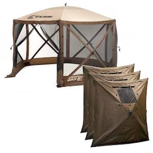 Quick-Set Escape Portable Outdoor Gazebo Canopy Screen Plus 3 Wind Panels