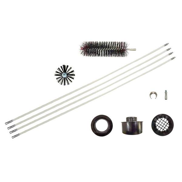 Holikme 32FT Dryer Vent Cleaner Kit – Lint Brush With Drill Attachment, Flexible Rods & Synthetic Brush Head