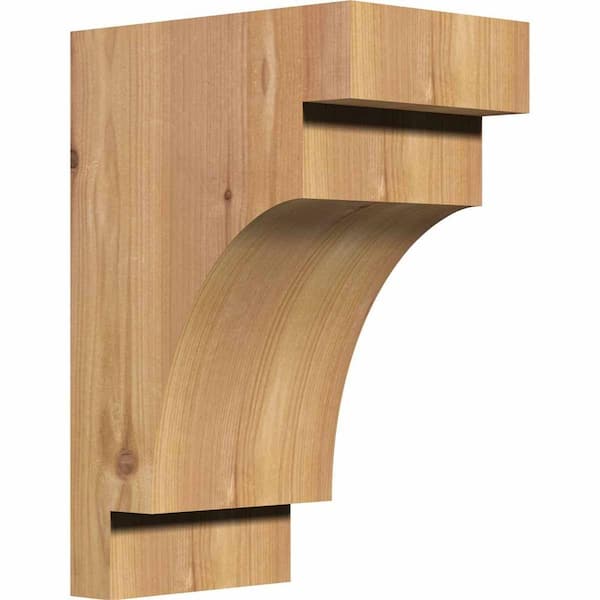 Ekena Millwork 5-1/2 in. x 8 in. x 12 in. Western Red Cedar Mediterranean Smooth Corbel