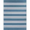 StyleWell Stripes Blue 7 ft. x 9 ft. Indoor/Outdoor Area Rug 31046 ...