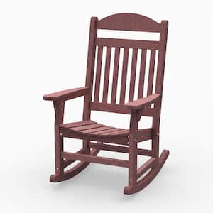 Heritage Cherrywood Traditional Rocking Chair Plastic Outdoor Rocking Chair