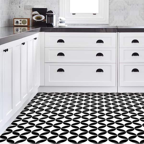 Black & White Patterned Kitchen Boa – Rosemary & Thyme