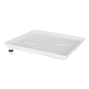 28.0 in. x 30.0 in. Stackable Washing Machine Drain Pan with PVC Fitting