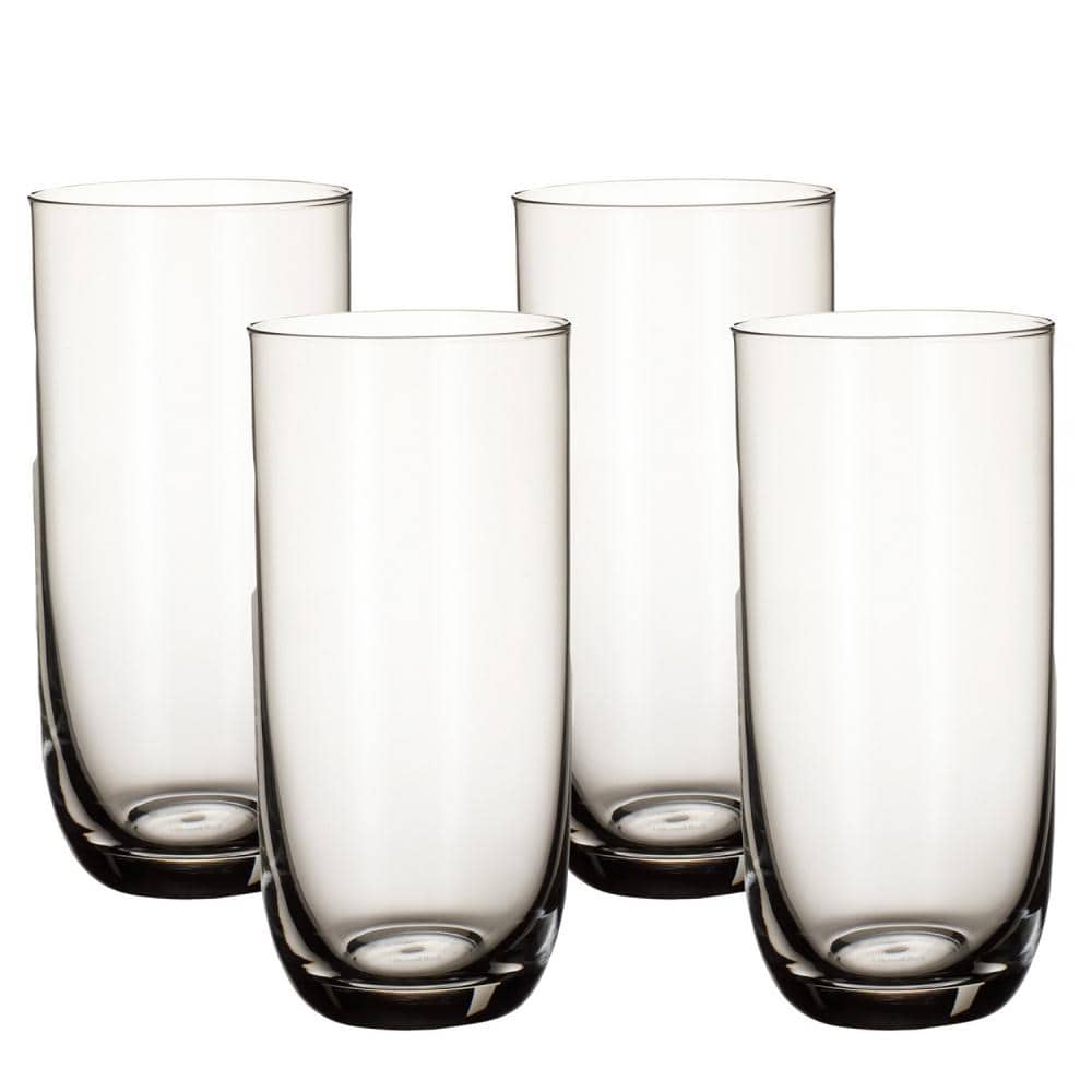La Divina 14.75 oz. Clear Crystal Highball Glass Set