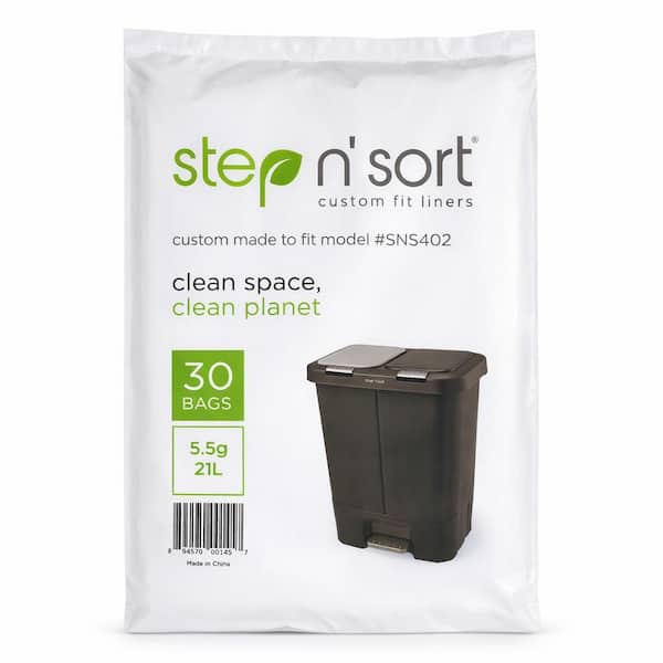 Plastic Trash Liners-30 Count-20 Liter / 5.3 Gal.