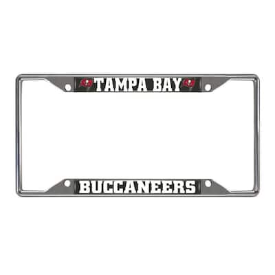 NFL - Tampa Bay Buccaneers Chromed Stainless Steel License Plate Frame