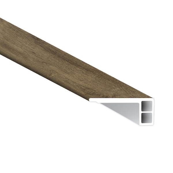 A&A Surfaces Brookmere 0.75 in. T x 2.75 in. W x 94 in. L Luxury Vinyl Flush stairnose Eased Edge Molding