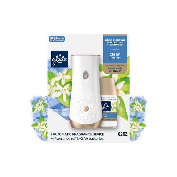 6.2 oz. Clean Linen Automatic Air Freshener Starter Kit with Refill