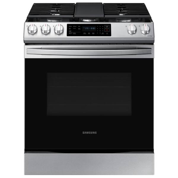 Samsung 30 Stainless Steel Freestanding Gas Range with Air Fry and  Convection
