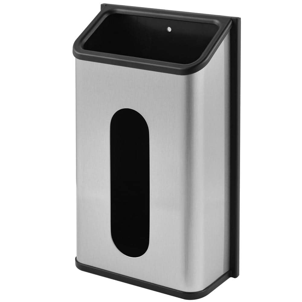 Home Zone Living 2.1 Gal. Plastic Small Trash Can with Handle and Removable  Open Top Lid (2-Pack) VA42177A - The Home Depot