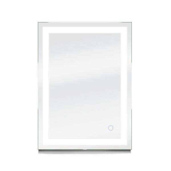 Dyconn Edison 24 in. W x 34 in. H Frameless Rectangular LED Light ...