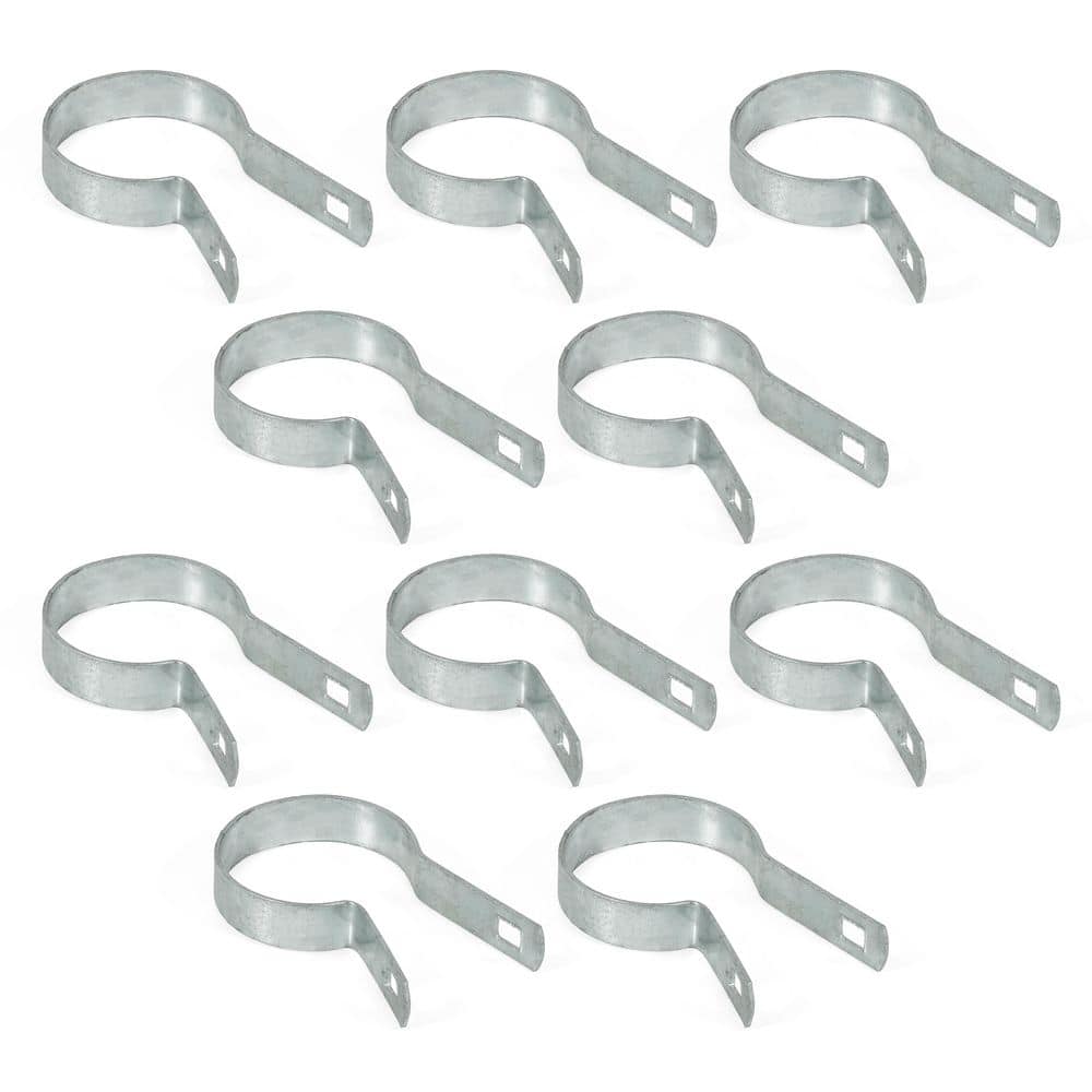 2-3/8 in. Chain Link Fence Silver Galvanized Steel Tension Band with Bolt and Nut (Pack of 10) price history on PriceWatchPro
