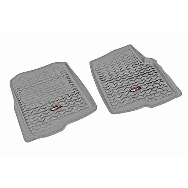 Rugged Ridge Floor Liner Front Pair Gray 2004-2008 Ford F150 Super Crew