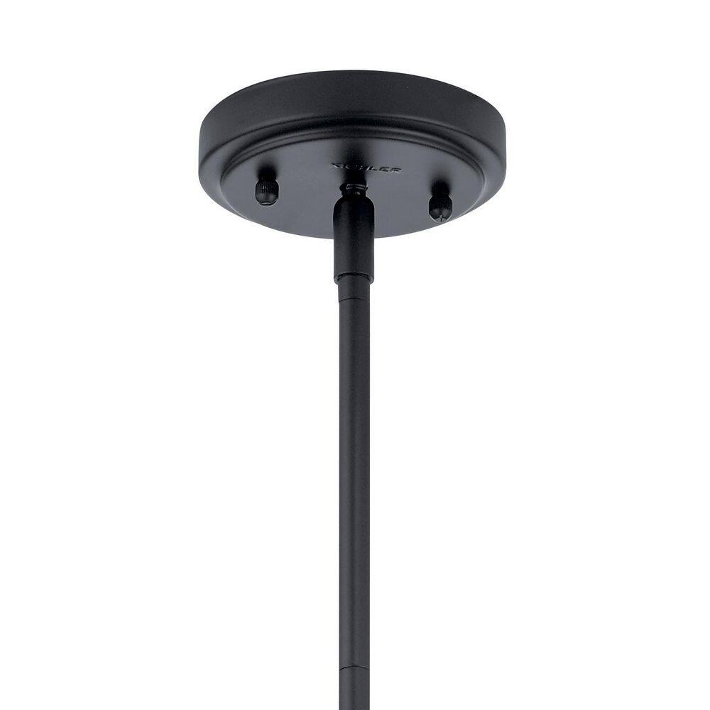 Everly Mini Black Glass Teardrop Pendant Light