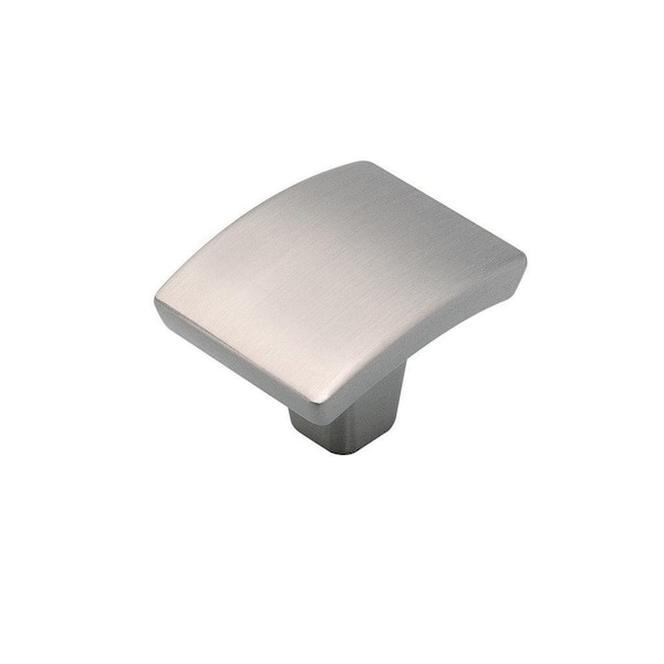 HICKORY HARDWARE Rotterdam Collection 1-3/8 in. x 1-1/8 in. Satin Nickel Finish Cabinet Knob
