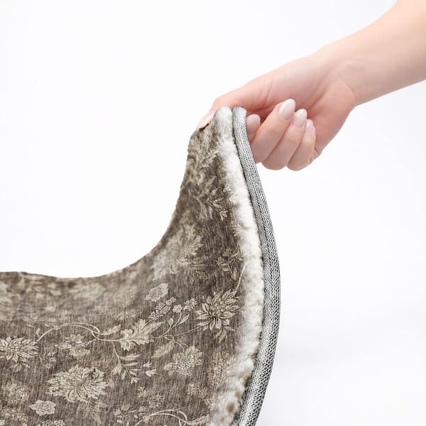 Dream Shag Premium Machine Washable Abstract ADS680 Chocolate 2 ft. x 7 ft. Runner Rug