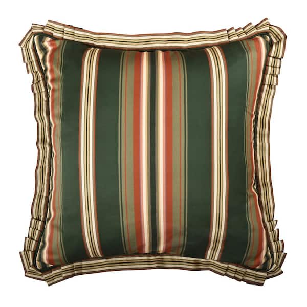 Unbranded Brianna Forest Stripe Cotton Euro Sham 26 in. L X 26 in. W