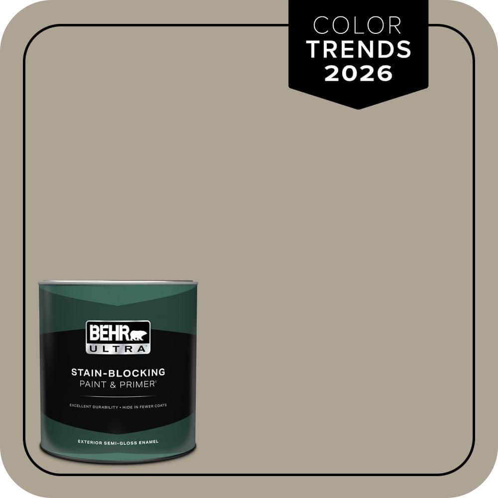 1 qt. Home Decorators Collection #HDC-NT-14 Smoked Tan Semi-Gloss Enamel Exterior Paint & Primer price history on PriceWatchPro