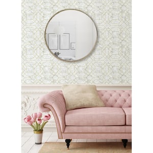 Gold Seraphina Peel and Stick Wallpaper Sample