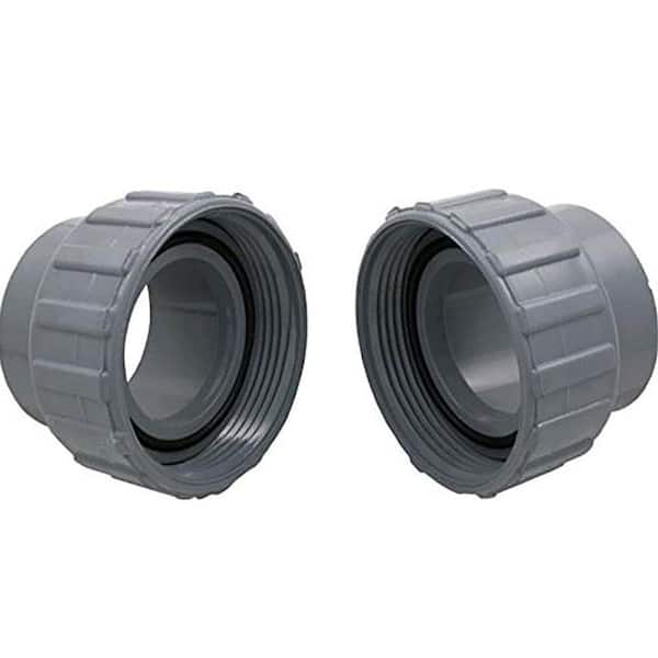 Connector and Nut CPVC 2 in. for Select Pool Heaters (2-Pack)