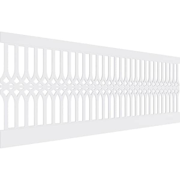 Ekena Millwork 36 in. H x 94-1/2 in. W 23.64 sq. ft. Cedar Park PVC Wainscot Paneling Kit