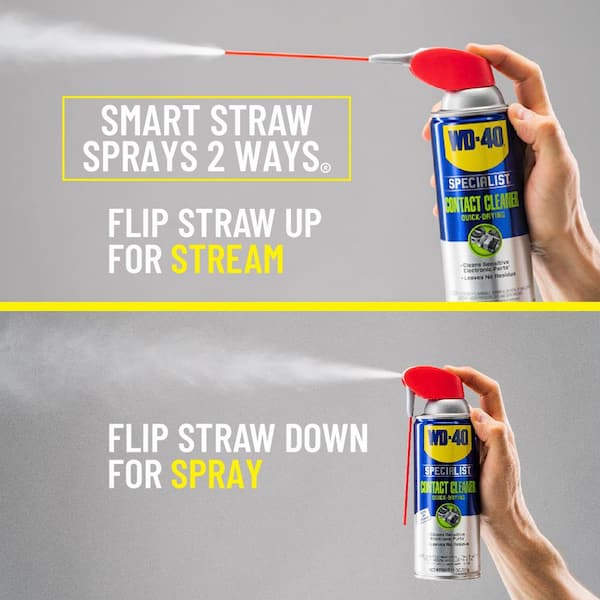 WD-40 SPECIALIST - 11 oz. Contact Cleaner, Quick-Drying Electric Equipment Cleaner with Smart Straw