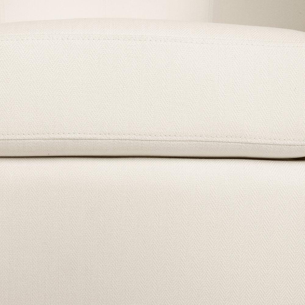 Modern White Upholstered Barrel Swivel Accent Chair