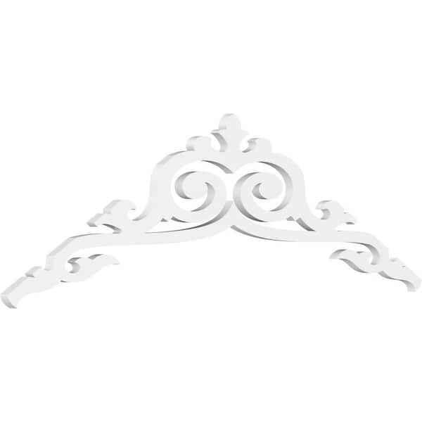 Ekena Millwork Pitch Baile 1 in. x 60 in. x 20 in. (7/12) Architectural Grade PVC Gable Pediment Moulding