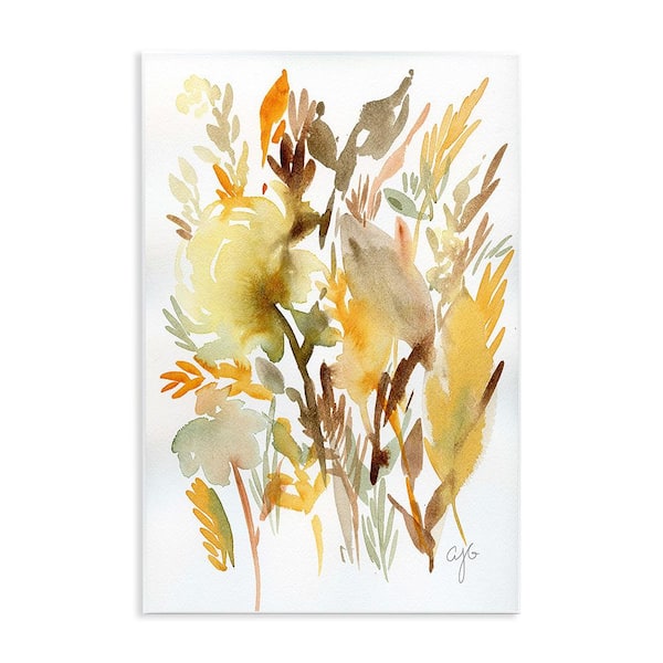 Stupell Industries Abstract Autumnal Foliage by Alexandria Gilbert Kincaid 1-Piece Unframed Graphic Print Nature Art Print 15 in. x 10 in.