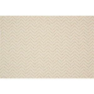 Crescendo - Color Ivory Pattern White Carpet