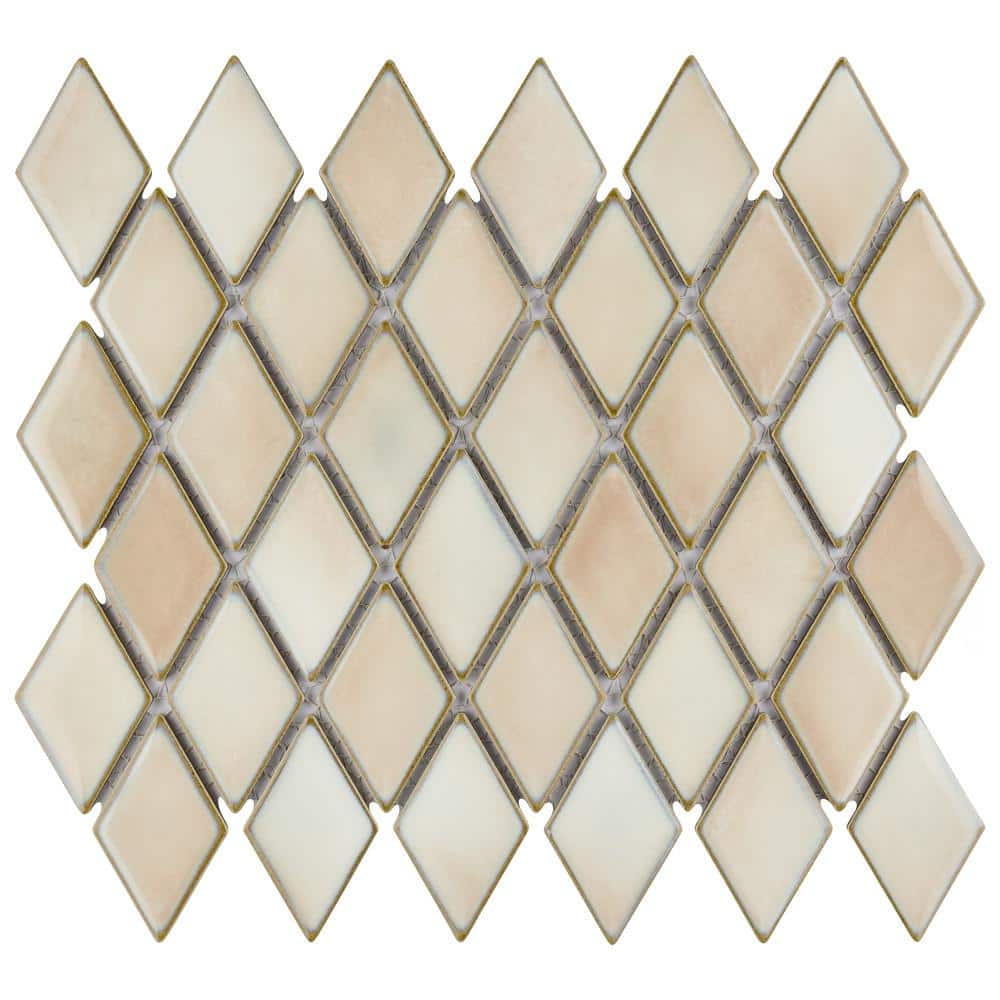 Hudson Kite Truffle 10 in. x 12 in. Porcelain Floor and Wall Mosaic Tile (8.56 sq. ft./Case) price history on PriceWatchPro