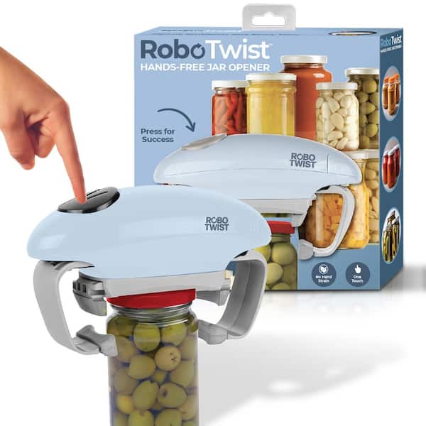 Robo Twist Hands-Free Electric Automatic Jar Opener in Pastel Blue