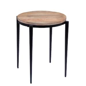 Florence 22 In. Natural Mango Round Wood End Table